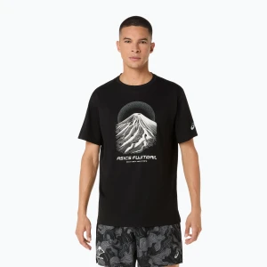 Koszulka do biegania męska Asics Fujitrail Logo Ss Top Performance Black / Cream / Carbon