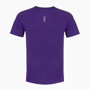Koszulka do biegania męska HOKA EveryRun Short Sleeve cosmic purple Fioletowy