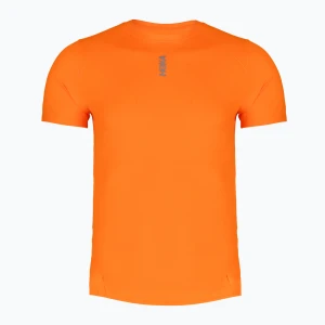 Koszulka do biegania męska HOKA EveryRun Short Sleeve electric tangerine Pomarańczowy