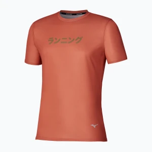Koszulka do biegania męska Mizuno Core Graphic Short Sleeve ginger Pomarańczowy