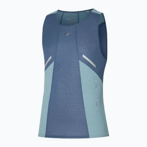 Koszulka do biegania męska Mizuno DryAeroFlow Tank vintage indigo
