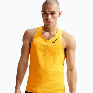 Koszulka do biegania męska Nike AeroSwift Dri-Fit ADV laser orange / black