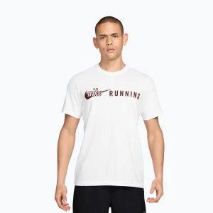 Koszulka do biegania męska Nike Dri-Fit Running T-Shirt white / mystic dates