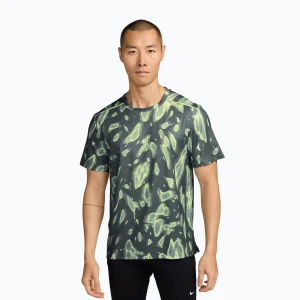 Koszulka do biegania męska Nike Miler Dri-Fit UV camo green