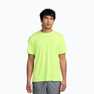 Koszulka do biegania męska Nike Miler Dri-Fit UV light lemon twist Zielony