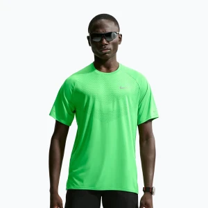 Koszulka do biegania męska Nike Stride green spark