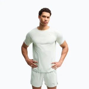 Koszulka do biegania męska PUMA Run Cloudspun Tee creme de mint Zielony