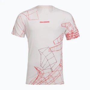 Koszulka do biegania męska Salomon S\Lab Speed Tee SS lilac ash Biały