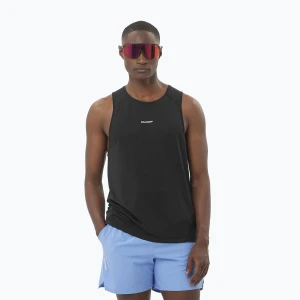 Koszulka do biegania męska Salomon SHAKEout Core Tank deep black