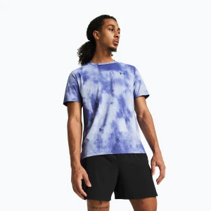 Koszulka do biegania męska Under Armour Laser Wash celeste/ starlight/ reflective