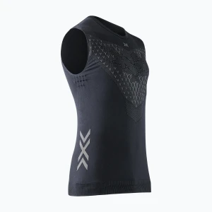 Koszulka do biegania męska X-Bionic Twyce Run Singlet black/charcoal