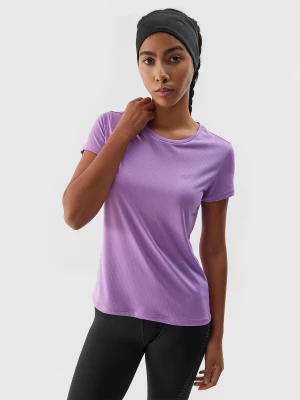 Koszulka do biegania szybkoschnąca damska - fioletowa 4F