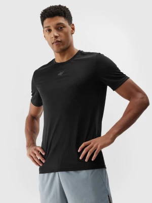 Koszulka do biegania szybkoschnąca męska - czarna 4F