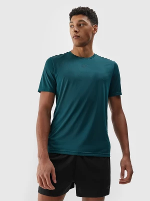 Koszulka do biegania szybkoschnąca męska - morska zieleń 4F