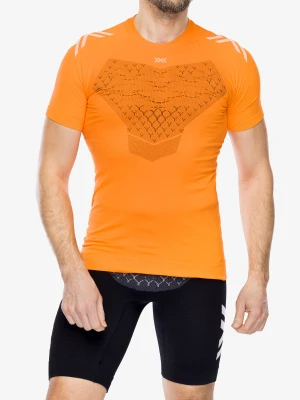 Koszulka do biegania X-Bionic Twyce Run Shirt S/S - blazing orange/arctic white