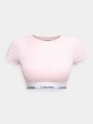 Koszulka do spania Calvin Klein jasnoróżowy