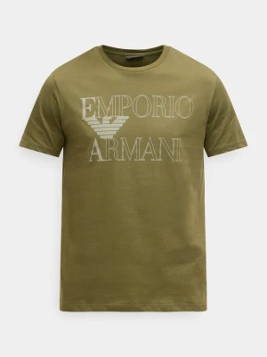 Koszulka do spania Emporio Armani khaki