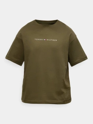 Koszulka do spania Tommy Hilfiger oliwkowy