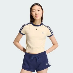 KOSZULKA DZIANINOWA Adidas żółty