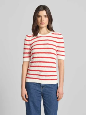 Koszulka dzianinowa z dekoltem w łódkę model 'DALO' Vila