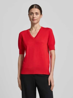 Koszulka dzianinowa z dekoltem w serek model 'Katie' FREE/QUENT