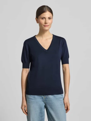 Koszulka dzianinowa z dekoltem w serek model 'Katie' FREE/QUENT