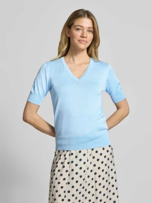 Koszulka dzianinowa z dekoltem w serek model 'Katie' FREE/QUENT