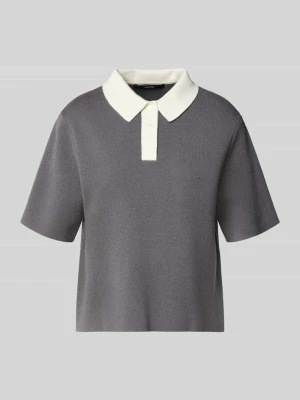 Koszulka dzianinowa z kołnierzykiem polo model 'Tipolo' someday