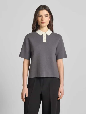 Koszulka dzianinowa z kołnierzykiem polo model 'Tipolo' someday