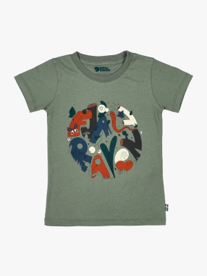 Koszulka dziecięca Fjallraven Kids Forest Findings T-shirt - patina green