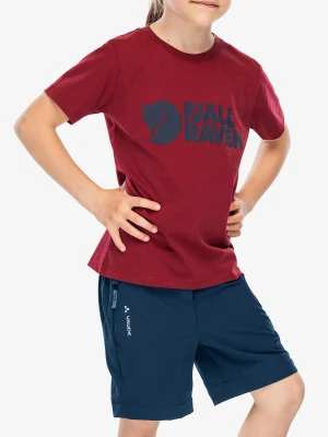 Koszulka dziecięca Fjallraven Kids Logo T-shirt - pomegranate red