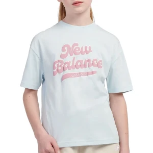 Koszulka dziecięca New Balance LAKG0192FRL - niebieska