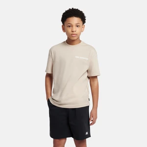 Koszulka dziecięca New Balance YT61A21ATWF – beżowa