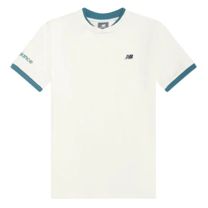 Koszulka dziecięca New Balance YT61B802SST - biała