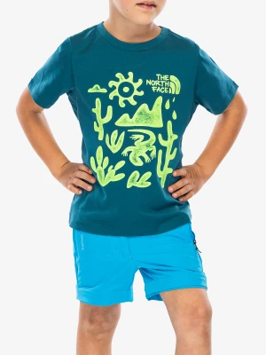 Koszulka dziecięca The North Face S/S Outdoor Graphic Tee - blue moss/green