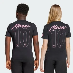 Koszulka dziecięca z grafiką, imieniem i numerem Messiego Adidas