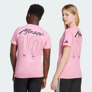 Koszulka dziecięca z grafiką, imieniem i numerem Messiego Adidas