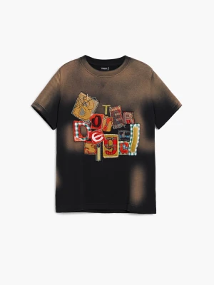 Koszulka dziecięca z krótkim rękawem z naszywką Botter Desigual