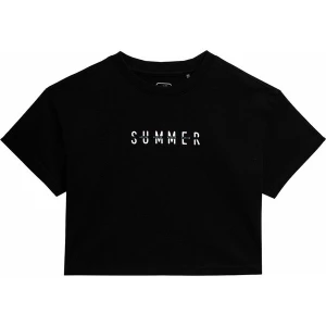Koszulka dziewczęca crop top 4FJSS23TTSHF393 4F