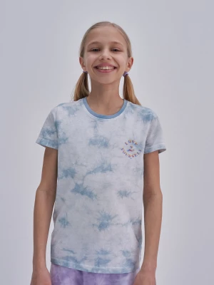 Koszulka dziewczęca tie-dye niebieska Lotka 400 BIG STAR