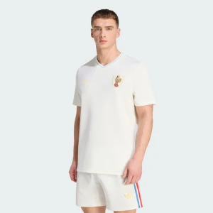 Koszulka Francja Rugby 120 Years Crunch Prematch Adidas Off White