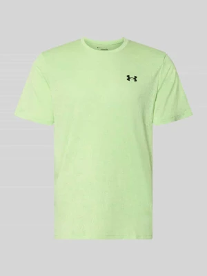 Koszulka funkcyjna we wzór na całej powierzchni z logo model „Pixelate” Under Armour Neonowy zielony