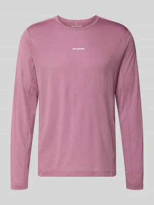 Koszulka funkcyjna z logo i okrągłym dekoltem Salomon