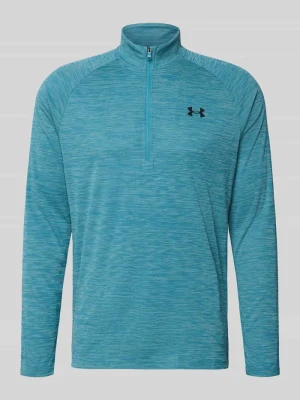 Koszulka funkcyjna z logo i zamkiem błyskawicznym Under Armour Petrol