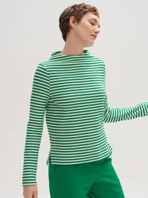 OPUS Koszulka "Gemusa" w kolorze zielono-białym rozmiar: 40