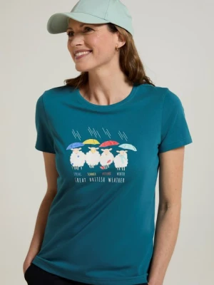 Koszulka Great British Weather II - Teal Mountain Warehouse