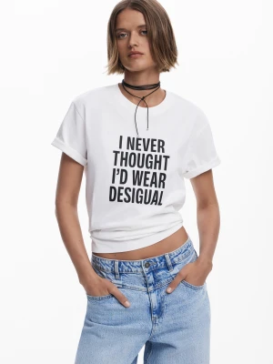 Koszulka "I NEVER THOUGHT" Desigual