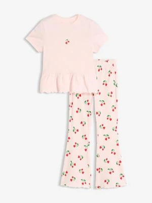 Koszulka i rozkloszowane legginsy (komplet 2-cz.) bonprix