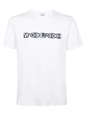 Woolrich Koszulka "Intarsia" w kolorze białym rozmiar: S
