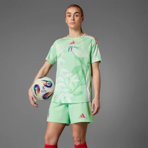 Koszulka Italy 25 (Women's Team) Away Authentic Adidas Glory Mint